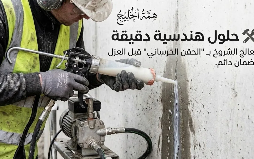 عزل وترميم خزانات المياه بالرياض 2026: الحل الجذري للتسربات والتلوث