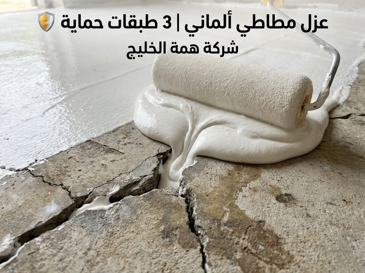 تنفيذ العزل المطاطي والإكريليك الأبيض لسد التشققات وعزل أسطح الفلل بحي حطين بالرياض