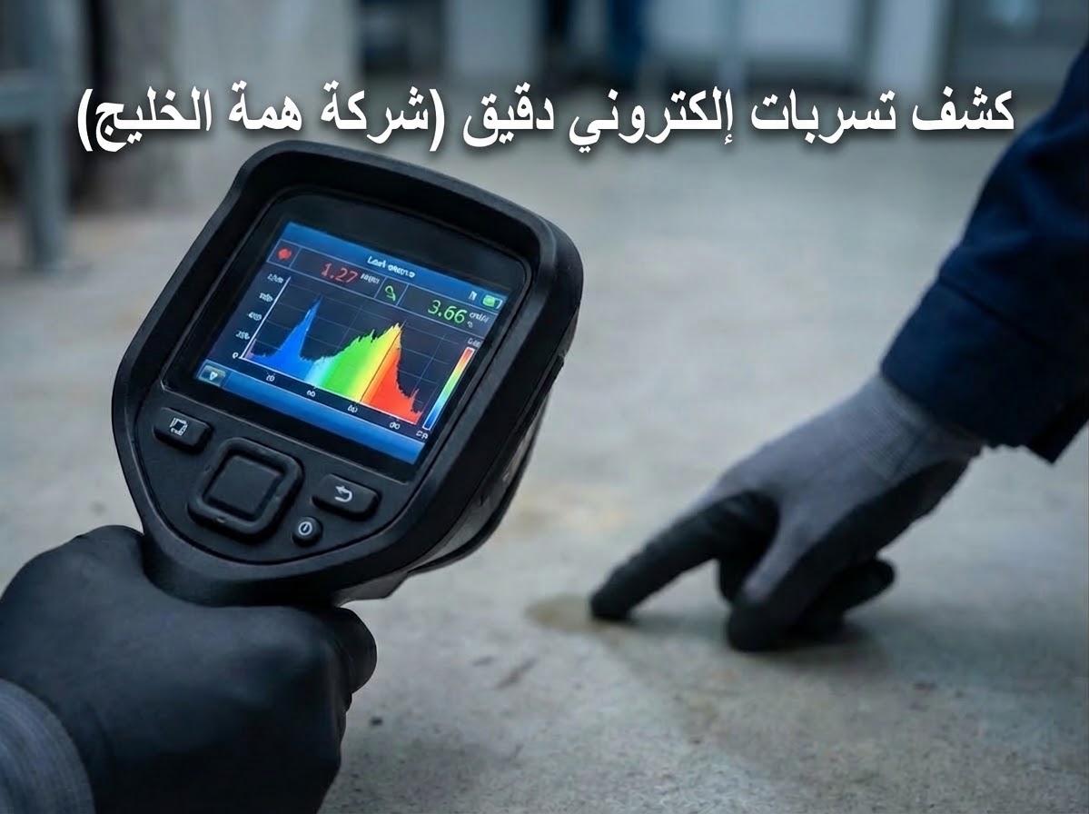 جهاز إلكتروني حديث لكشف تسربات المياه تحت البلاط يمنع التكسير يُستخدم في فلل حي حطين بالرياض