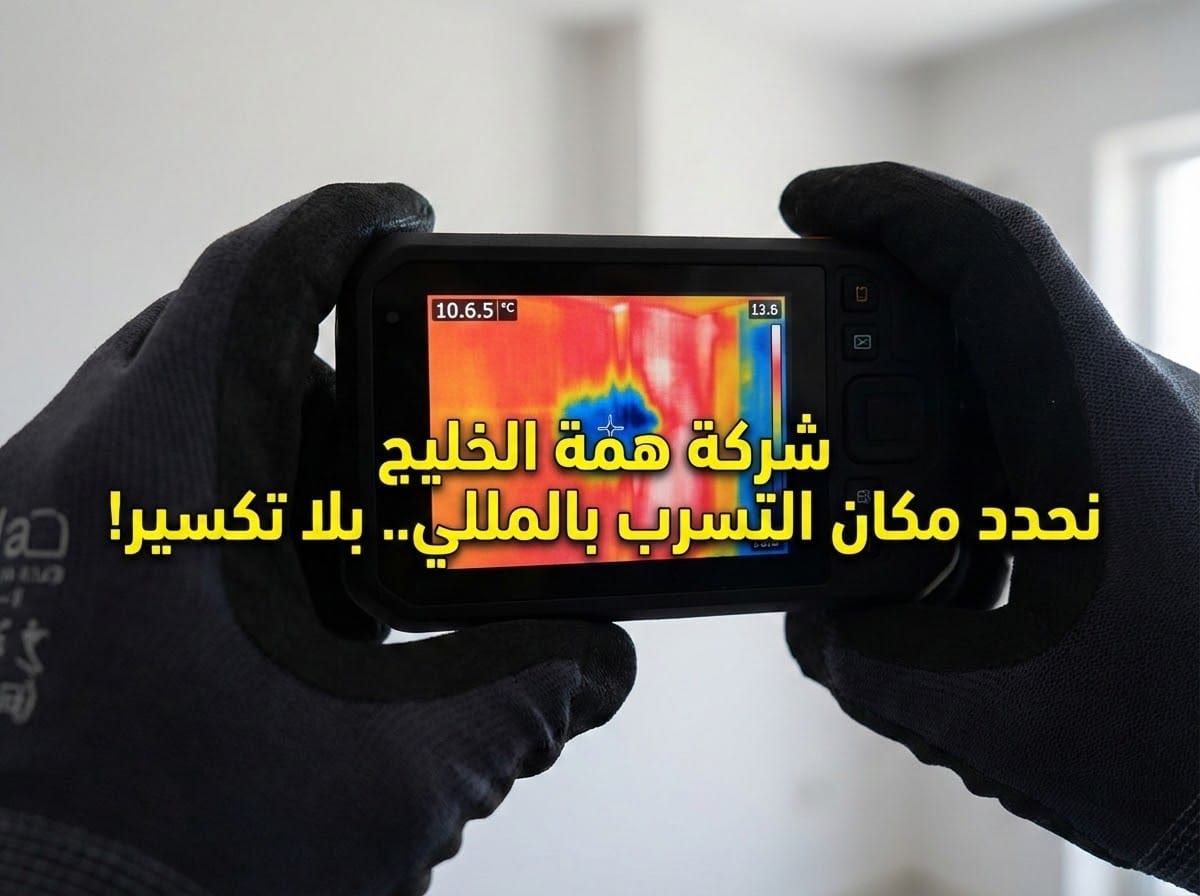 فحص تسربات المياه إلكترونيا بالكاميرا الحرارية بدون تكسير في حي المونسية