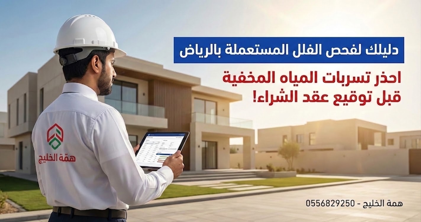 دليل فحص الفلل المستعملة في الرياض - همة الخليج فحص الفلل المستعملة قبل الشراء بالرياض لاكتشاف تسربات المياه المخفية