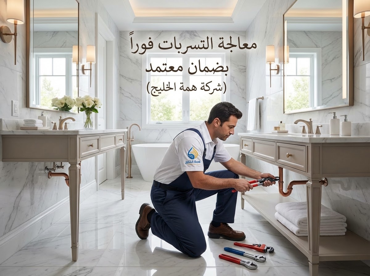 معالجة وإصلاح تهريب المياه في حمامات ومطابخ حي حطين الرياض مع تقديم ضمان شامل على الصيانة