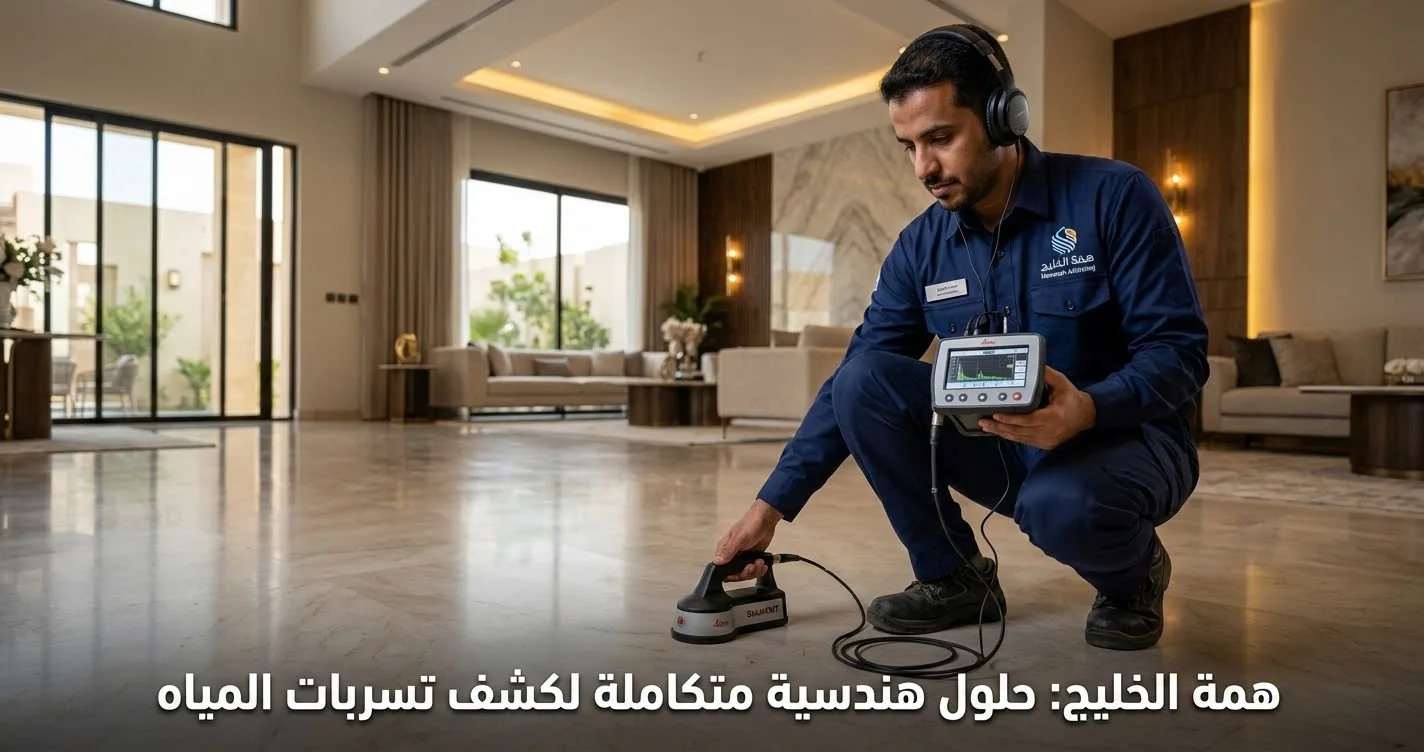 كشف تسربات المياه بالرياض باستخدام أجهزة الفحص - همة الخليج