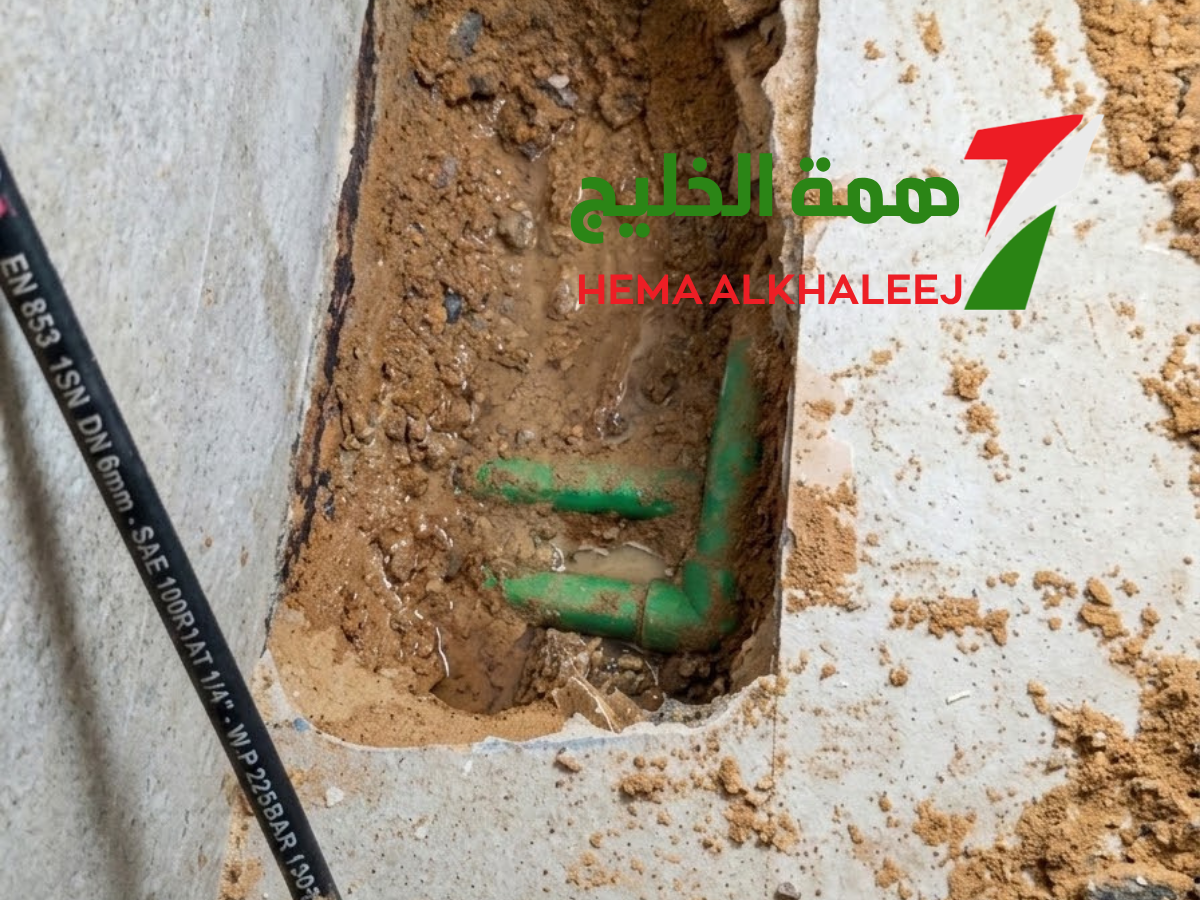 كشف تسربات الحمامات والمطابخ بدون تكسير بالرياض - همة الخليج